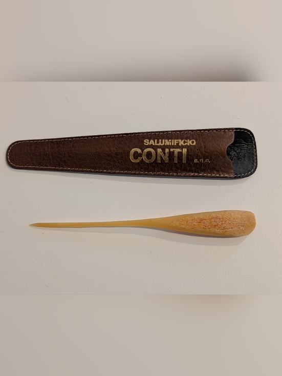 Other - Conti Horse Bone Charcuterie Tester with Leather Case